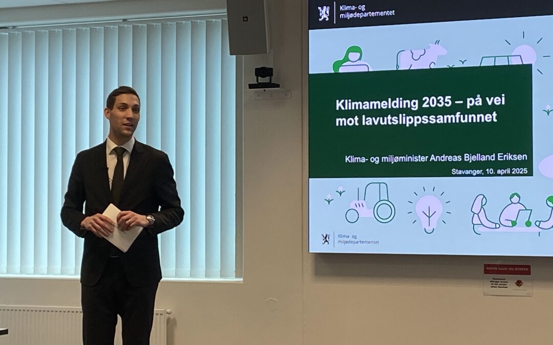 Skuffende klimamelding fra regjeringen ble presentert i Stavanger